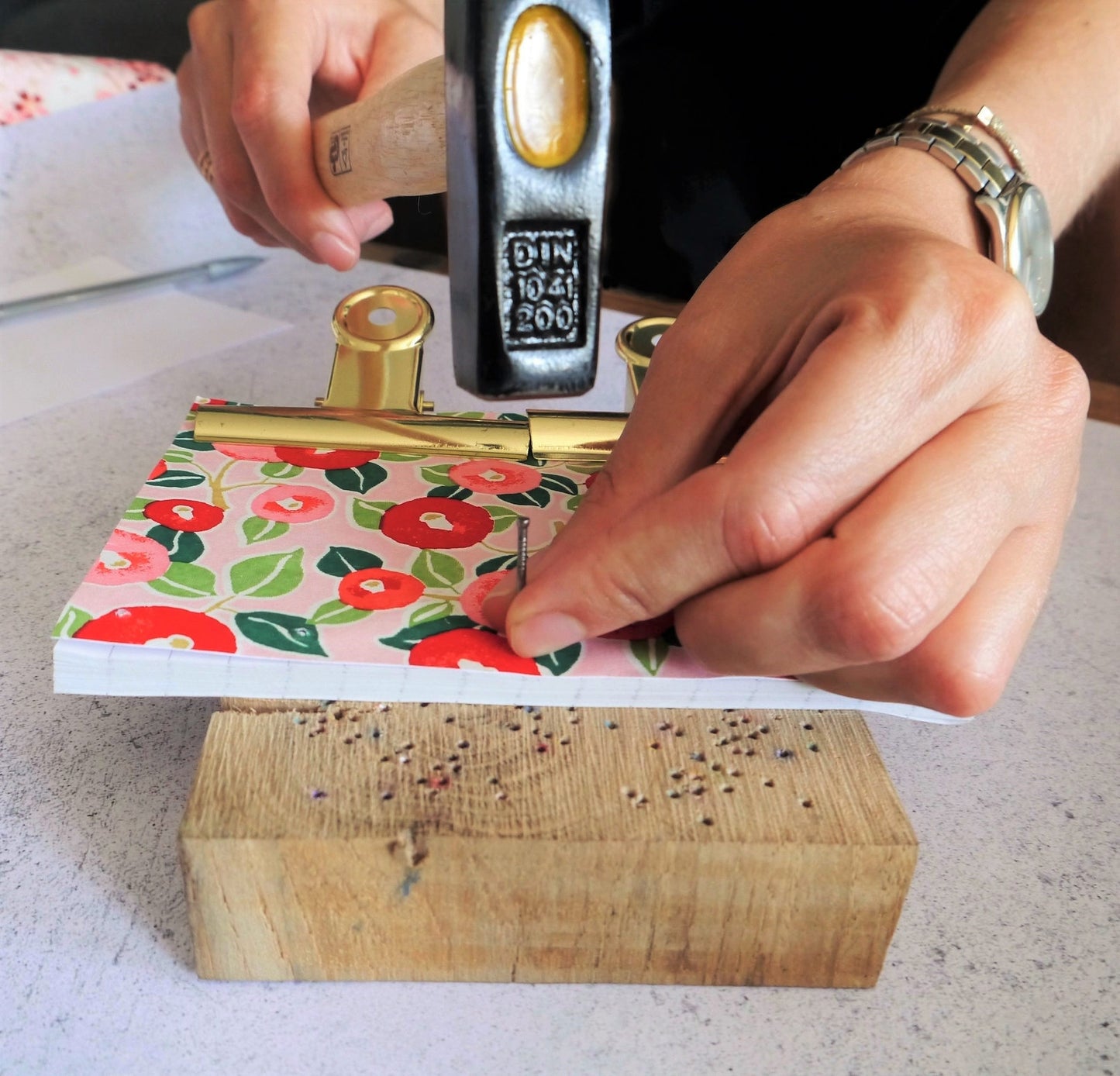 Workshop - Creation and binding of a Japanese notebook