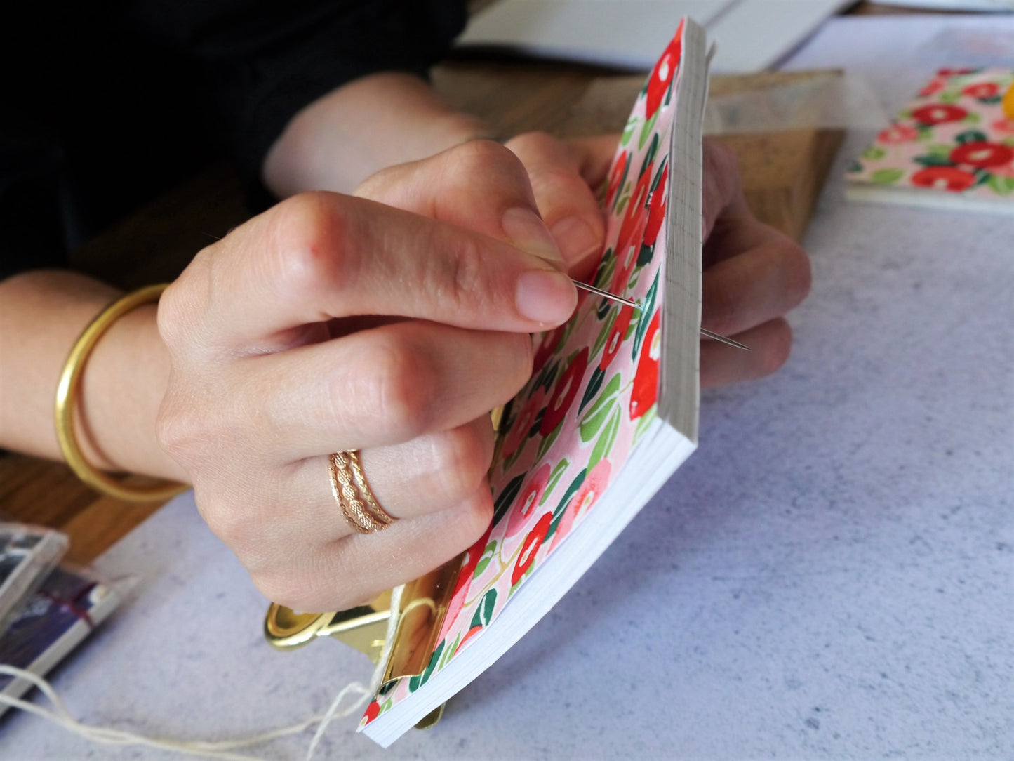 Workshop - Creation and binding of a Japanese notebook