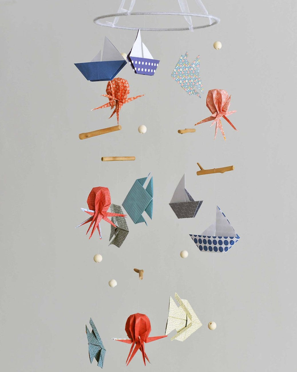 Mobile bébé origami - Sous l'océan – Dix janvier - Papeterie japonaise