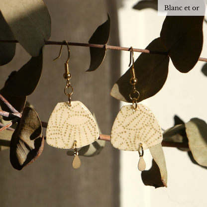 Japanese paper earrings - Uteki Collection