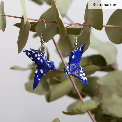 Origami earrings - Couple of doves