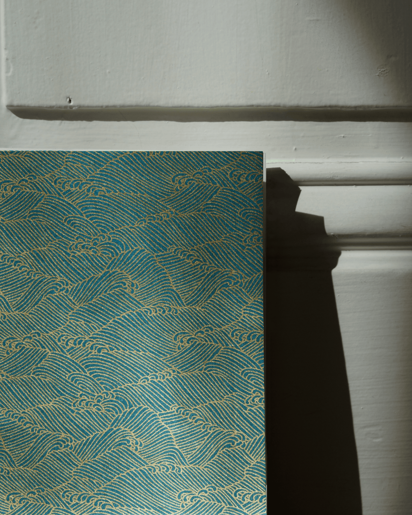 Large Japanese notebook - Duck blue/gold foam