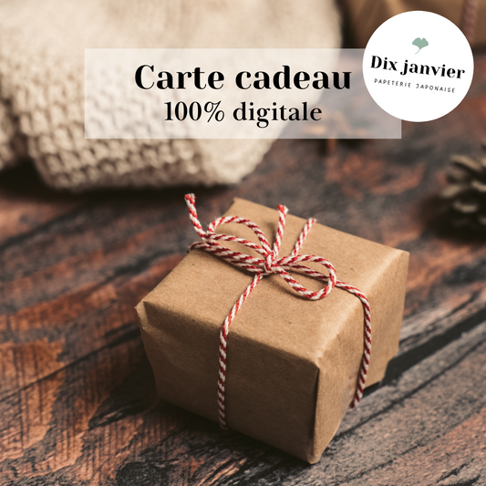 Carte-cadeau "Dix janvier"