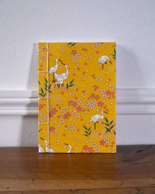 Petit carnet japonais - Hérons orangés