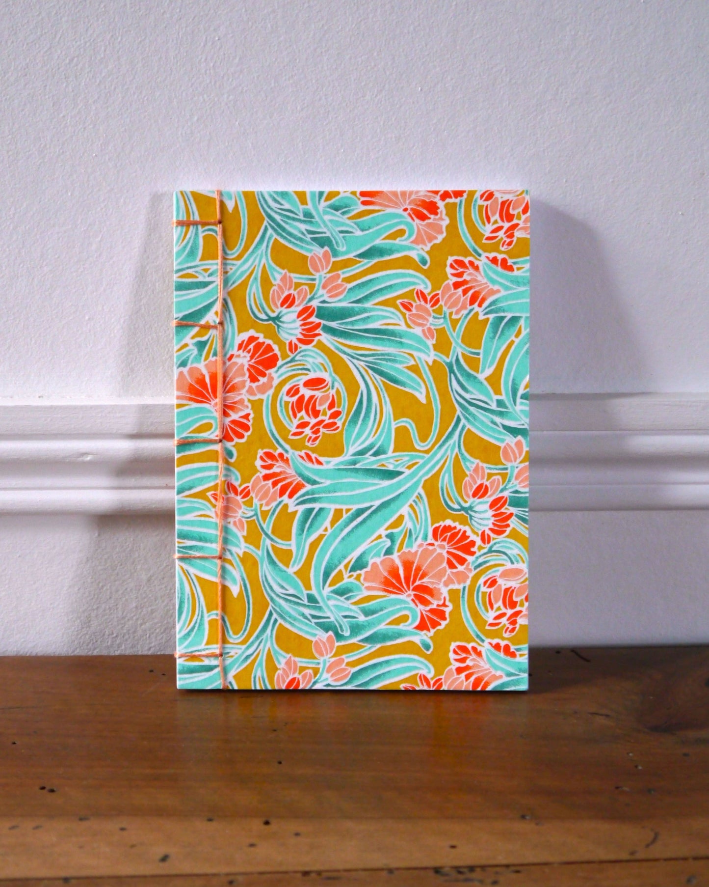Petit carnet japonais - Arabesques jaunes