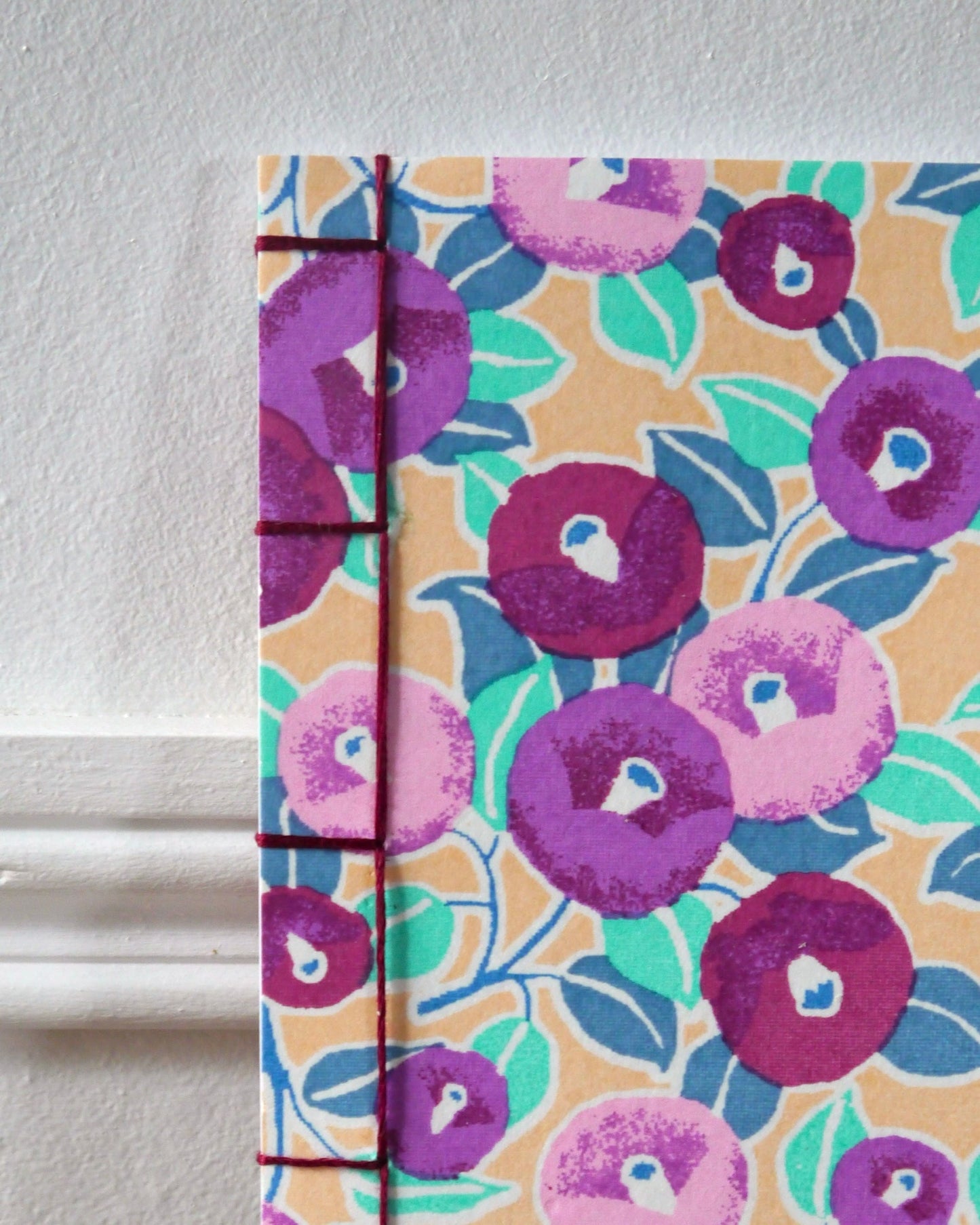 Petit carnet japonais - Camélia violet