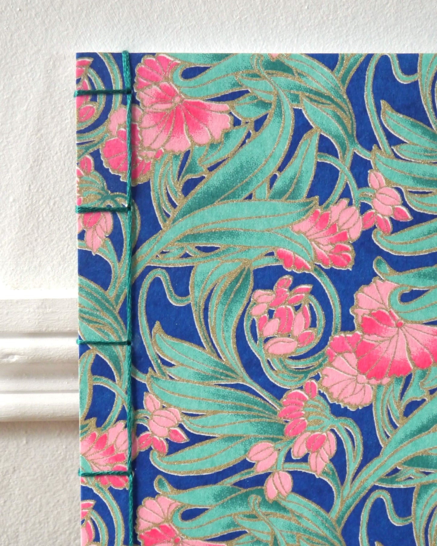 Petit carnet japonais - Arabesques bleues