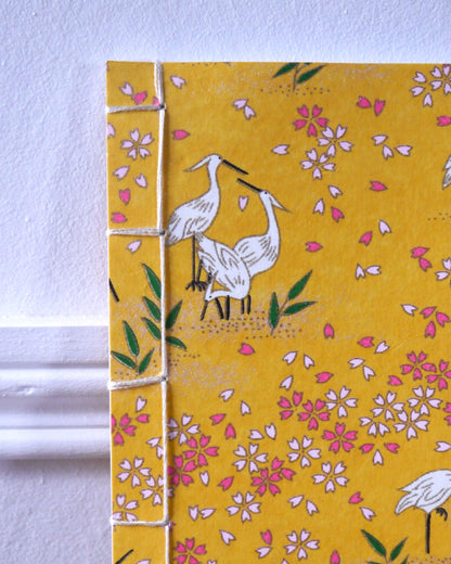 Petit carnet japonais - Hérons orangés