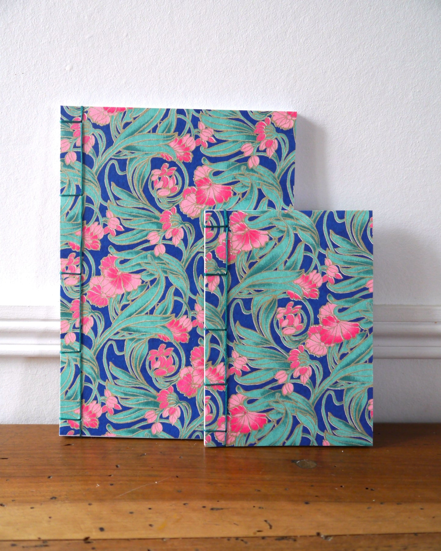 Petit carnet japonais - Arabesques bleues