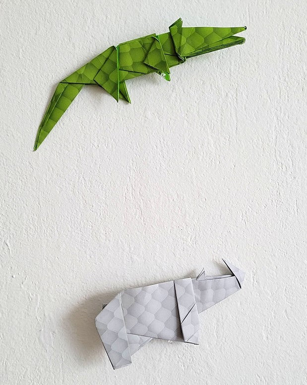 Mobile bébé origami - Savannah (mural)