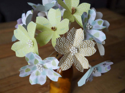 Bouquet origami fleurs de cerisiers - Anis