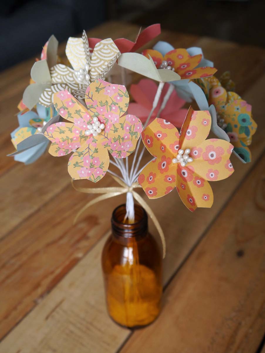 Cherry blossom origami bouquets - Citrus